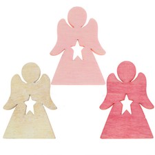 Holzengel streudeko pink - streudeko, rosa