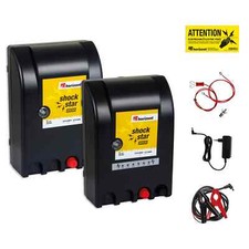 Weidezaungerät Elektrozaungerät Weidezaun Akku Kombigerät Shockstar 12V 230V