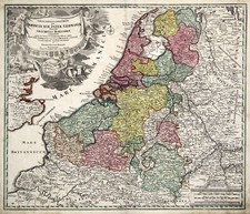 BENELUX Original Kupferstich