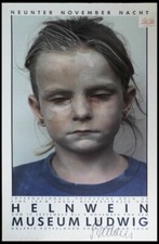 Ausstellung 50 Jahre 9. November Nacht Plakat von Helnwein A1 signiert 87x59 cm