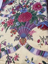 Vtg Stanley King Fabric Floral