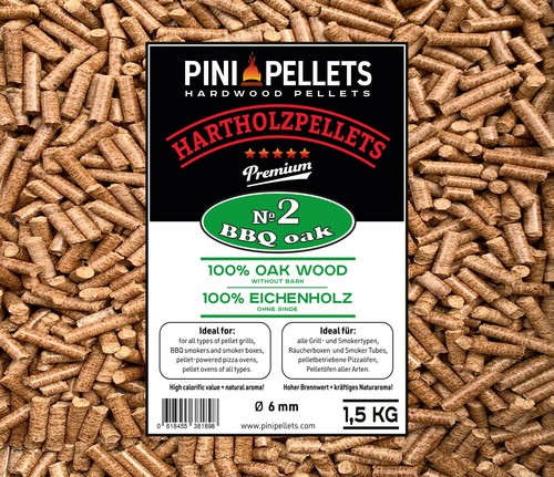 Pini hartholzpellets 2 bbq - №,