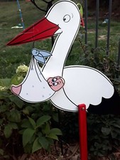 100cm  Herzding Klapperstorch Adebar Windel im Schnabel Storch Farbe wählbar 