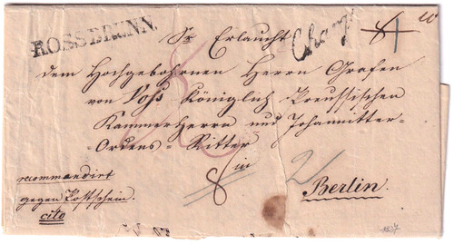 Vorphilatelie charge rekobrief - charge,