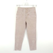 Closed Samt-Jeans Pedal Pusher Damen Gr. DE 34 IT 40 Beige Slim Stretch Hose