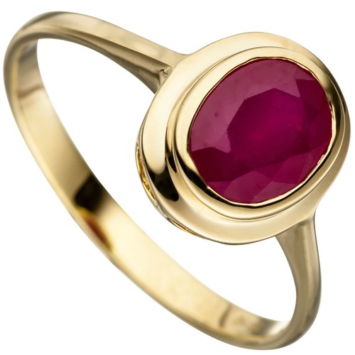Edelstein ring rubin rot - rot, 585