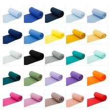 Baumwoll - Bündchen Stoff Schlauchware 100 Farben - Meterware ab 25 x 35/70 cm
