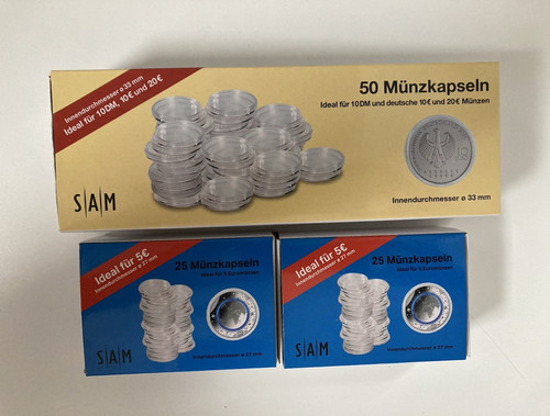 Sam münzkapseln set - set:1x, 33
