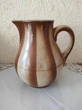 Original alte Bunzlau Keramik  um 1930 Spritzdecor Kanne Lasierte Keramik