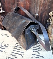 alte Leder Tasche BERLIN Post