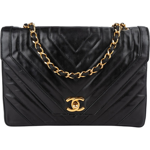 Chanel chevron lambskin 24k - chanel,