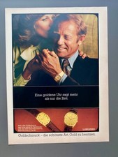 Longines Eine goldene Uhr sagt mehr als... 1975 Vintage Ad Werbung Reklame