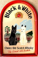 Holzschild Black & White H60