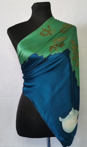 Seidentuch silk scarf - silk,