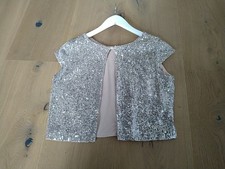 Mimetik Braut Pailletten Top Oberteil Größe  M