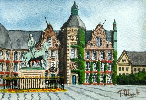 Original aquarell das - -,