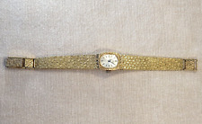 Alte Damen-Armbanduhr, 1950er, Emka Geneve Swiss, goldfarben, edel, Retro