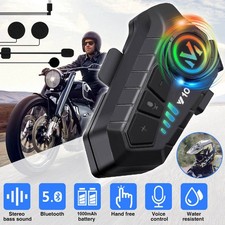 Bluetooth 5.3 Motorrad Helm Headset Motorräder Kopfhörer Lautsprecher Intercom