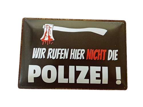 Deko blechschild wir rufen - deko, "wir