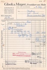Kurzwaren Glock & Mayer - Frankfurt Main - 1940 - Historische Rechnung ~19x29cm