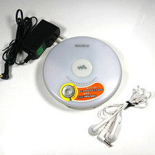 Sony CD Walkman D-EJ002 Tragbarer CD-Player mit Ohrhörern Netzteil Japan AI172T