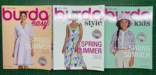 3x Burda Schnittmuster Kataloge Frühjahr Sommer 2024 Basteln Ideen