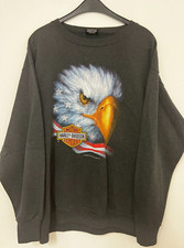 Vintage Harley Davidson Pullover Sweater Bike Week 1993 Daytona Beach 3D Emblem!