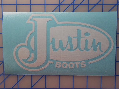 Justin boots logo aufkleber - justin,