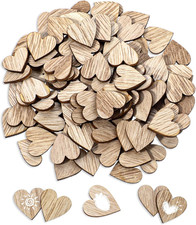 100 Stück Holzherzen Zum