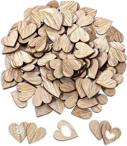 100 stück holzherzen zum - 100,