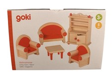 goki | Puppenhausmöbel Puppenmöbel | Wohnzimmer | Holz Möbel | NEU & OVP