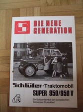Schlüter Trecker Die Neue Generation Traktomobil Super  950/950V  Prospekt