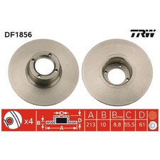 Trw scheibenbremse vorne - 2x,