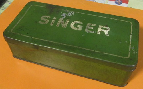 Alte singer blechdose 15 - singer,