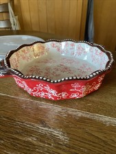 TEMPTATIONS  Tarte/ Quiche Form mit Deckel Rot