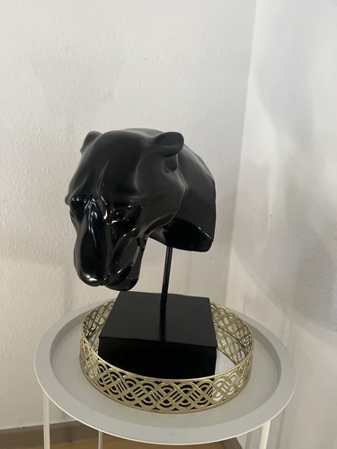 Panther harz statue - statue, leopard