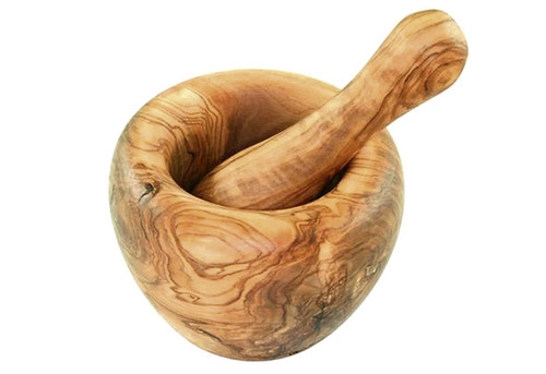 Olivenholz mörser ø12cm - olivenholz,