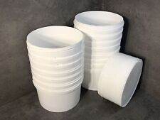 15 Stück Eimer mit Deckel 2,5 Liter weiss Kunststoffeimer leer lebensmittelecht