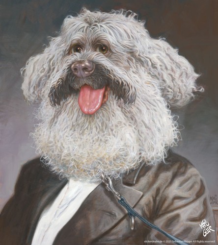 Aufkleber sticker dog chuck - sticker,
