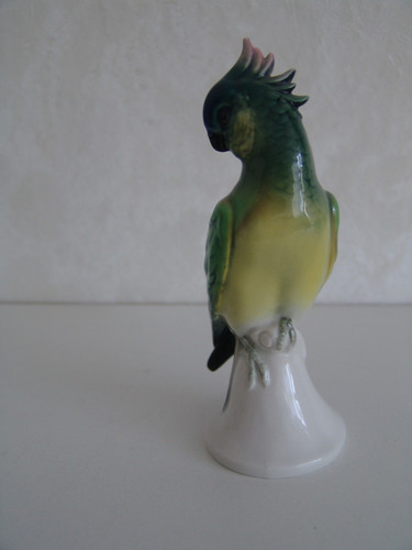 Porzellan figur papagei - porzellan,