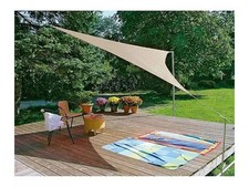 Sonnenschirm, Sonnensegel, Sonnensegel, Sand, dreieckig, 360 x 360 cm - A