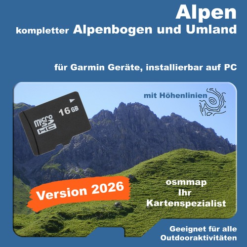 Alpen karte topo höhenlinien - alpen,