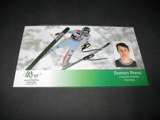Domen Prevc SLO Weltrekord Skispringen Autogrammkarte ORIGINAL