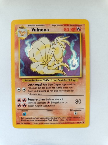 Pokémon karte vulnona - pokémon,