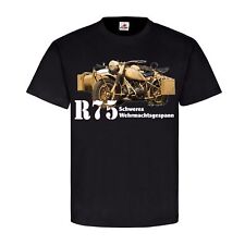 Schweres Wehrmachtsgespann R75 Motorrad Seitenwagen Beiwagen Gespann #25044