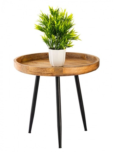 Beistelltisch holz rund - beistelltisch,