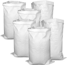 PP Gewebesäcke,Sandsack Hochwasserschutz,15 Stück Gewebesäcke,Silosäcke Bauschut