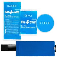 Kühlpads (3x) mit Vlies-Hülle - Kühlkompresse Kühlpack Gel Kühlakku Kühlgel Kalt