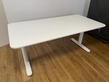 Schreibtisch Höhenverstellbar Elektrisch 160x80cm Weiß + Restgarantie