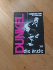 DIE ÄRZTE - Promo-Plakat / "Dunkel" / Poster / gefaltet / 84 x 59 cm / ungelocht